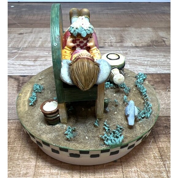 Debbie Mumm Candle Topper Figurine Reclining Girl Sun Design Decorative Collecti - Picture 3 of 6